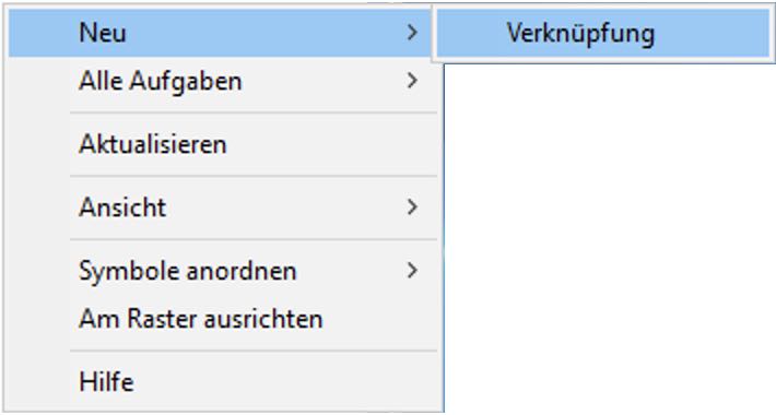 Neu - Verknüpfung